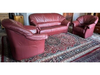 Kožená sedací souprava 3+1+1, 3127 - 2