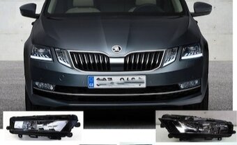 Škoda Octavia 3 facelift mlhovky , airbag, maska 5E0 - 2
