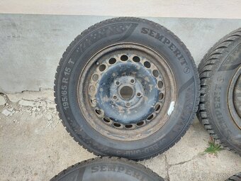 15'' disky 5x112 se zimními 195/65 s pneu 8,7 mm - 2