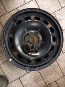 Prodám plechove disky 16 + pneu wolksvagen škoda - 2