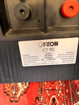 (Prodáno)Prodám reprosoustavy Canton CT 90 - - 2