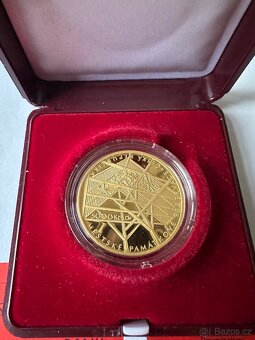 Zlatá 5000 Kč město Cheb Proof. Vzácná mince - 2