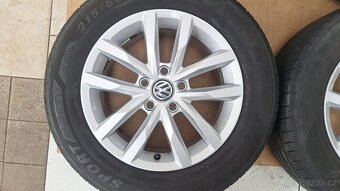 Alu kola VW 16" rozteč 5x112 pneu 215/60 R16 5mm Passat - 2