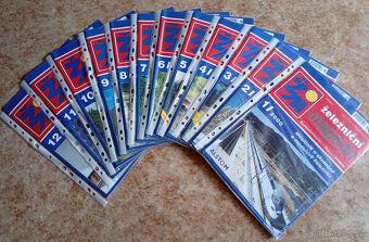 časopisy Železniční magazín a Dráha, celé ročníky - 12 čísel - 2