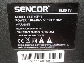 Televize Sencor SLE40F11 - 2
