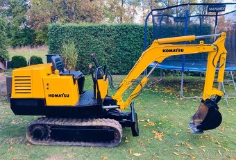 Japonský minibagr 1.2tuny Komatsu, diesel - 2