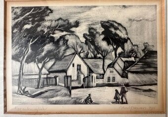 Obraz litografie Hofman Vlastimil 1950 - 2