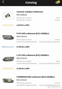 Škoda Octavia 3 přední světlo H7+H15 včetně naklápění - 2
