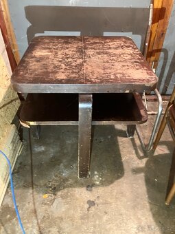 Art deco stolek původní stav, před renovací - 2