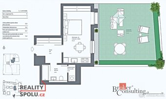 Pronájem, byty/1+kk, 35 m2, Pod Havránkou 7/8, Troja, 17100  - 2