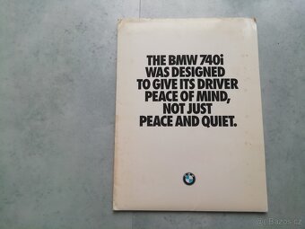 BMW E32 katalog 740i, 740il, M60B40, plakát - 2