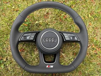 AUDI VOLANT ZKOSENY SPORTOVY + PADLA + AIRBAG - 2