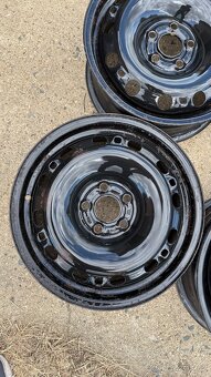 4x plechové disky 6Jx15 ET43 5x100 Skoda Fabia,Roomster - 2