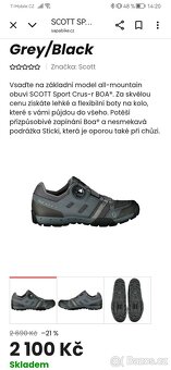 Mtb pánské boty scott v.41 - 2