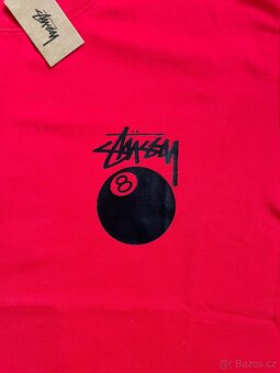 Červené stüssy tričko - 2