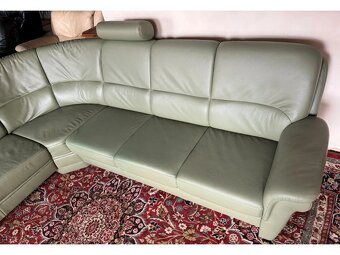 Luxusní rohová kožená sedací souprava,3009 - 2