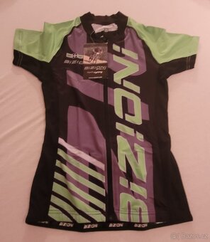 DÁMSKÝ CYKLISTICKÝ DRES ČERNO-ZELENÝ XS - 2