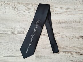 Pánská kravata černá - 2