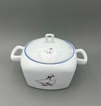 Porcelánová mísa Tetra, husy, mísa na polévku, MZ - 2