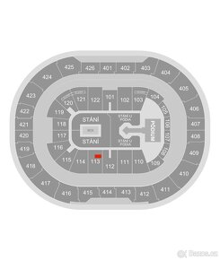 Robbie Williams, 2x vstupenka vedle sebe, sektor 113 - 2