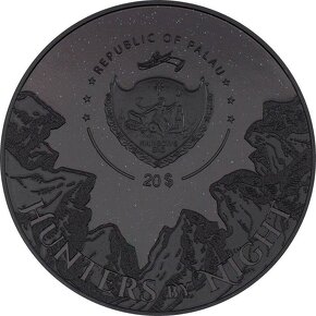 Stříbrná mince 5 oz Hunters by Night – Výr velký 2021 SLEVA - 2