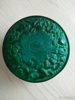 Malachytové (Jade) sklo - 3ks - 2