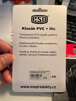 Kluzné návleky na židle, PVC, s filcem, nové, nepouž. - 2