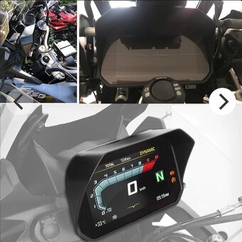 Sluneční clona+ochranná fólie TFT displeje pro motocykly BMW - 2