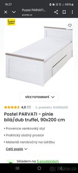 Postel s madrací a polohovacím roštem - 2