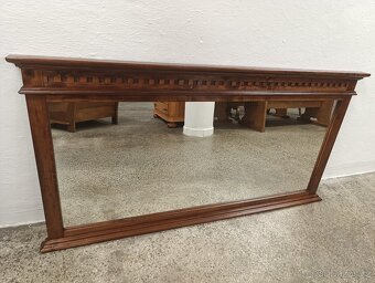 Rustikální zrcadlo, velké, nábytek z masívu - 2