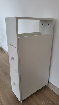 Multifunkční výsuvná skříň bílá - 2