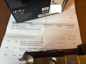 Sony A7C II / Nepoužitý / Cewe CZ / Záruka do 11/2028 - 2