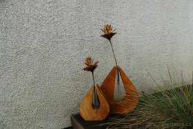 váza dřevěná-dubová - 2