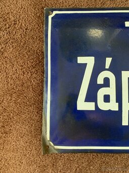 Stará smaltovaná cedule - 2