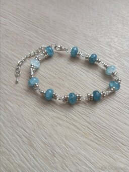 Náramek s imitací Akvamarínu - 2