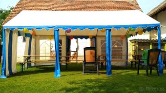 Prodám párty stan 6x4m - silný materiál - 2