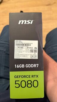MSI GeForce RTX 5080 16GB - v záruce - 2