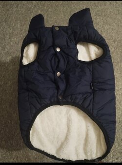 Modrá zimní bunda pro psa - 2