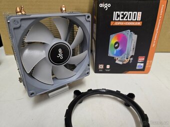 hladič procesoru ICE200Pro Air s RGB podsvícením + větrák - 2