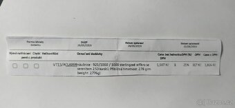 Prodám nové stříbrné náušnice se serenitem 2.53 karátů - 2