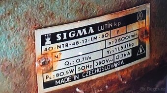 Čerpadlo SIGMA LUTÍN 40-NTR-48-12-LM-80 - 2