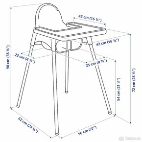 Jídelní židlička IKEA pro děti - 2