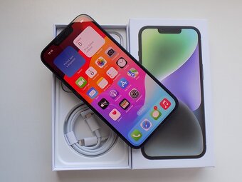 APPLE iPhone 14 256GB Black - ZÁRUKA - TOP STAV - 2
