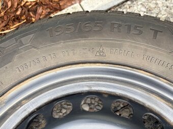 originální kola Volkswagen se zimní pneu 195/65 R15 - 2
