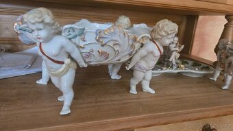 Velká porcelánová mísa nesená andílky – R.B. Germany (cca 19 - 2
