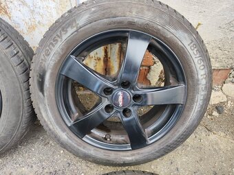15"černá alu sada Dezent 5x100 Škoda Rapid Fabia 3 Polo - 2