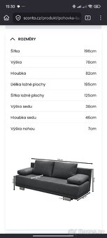 Rozkládací pohovka Luzio - 2