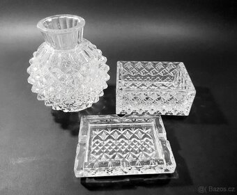 Váza a popelník / lisované sklo - 2