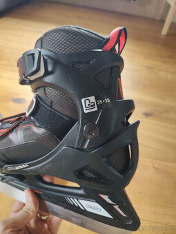 CHLAPECKÉ LEDNÍ BRUSLE OXELO - FIT 100 ČERNO-ORANŽOVÉ - 2