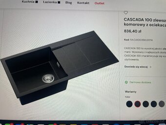 Prodám nový granitový dřez CASCADA 100 - 2